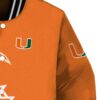 miami hurricanes tribal art orange white black jacket premium grade jacketwow