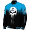 miami marlins punisher skull blue black white jacket best selling jacketwow