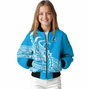 miami marlins tribal art blue white black jacket top rated jacketwow
