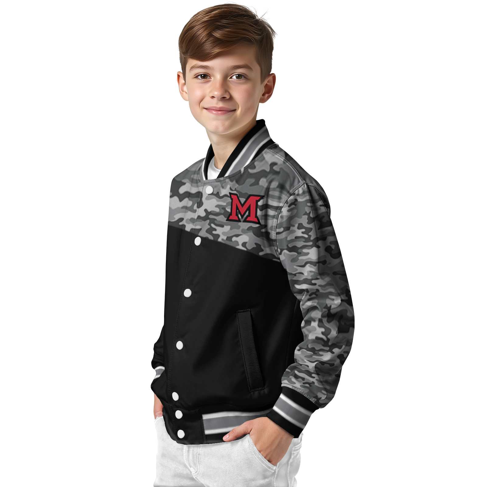 miami redhawks camo patchwork black jacket trendy jacketwow miami redhawks camo patchwork black jacket trendy jacketwow