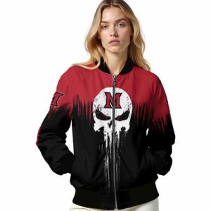 miami redhawks punisher skull red black white jacket latest model jacketwow