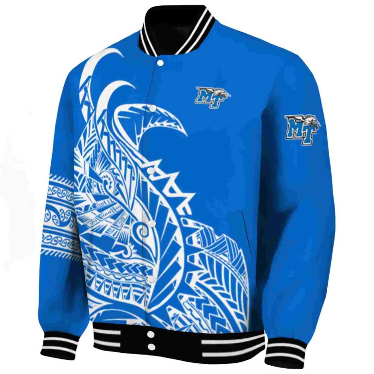 middle tennessee blue raiders tribal art blue white black jacket best selling jacketwow