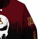 minnesota golden gophers punisher skull maroon black white jacket best selling jacketwow