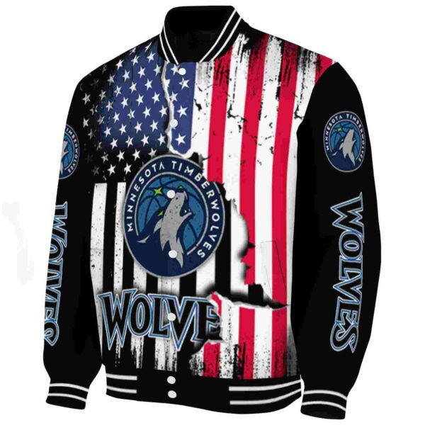 minnesota timberwolves patriotic theme black jacket best selling jacketwow