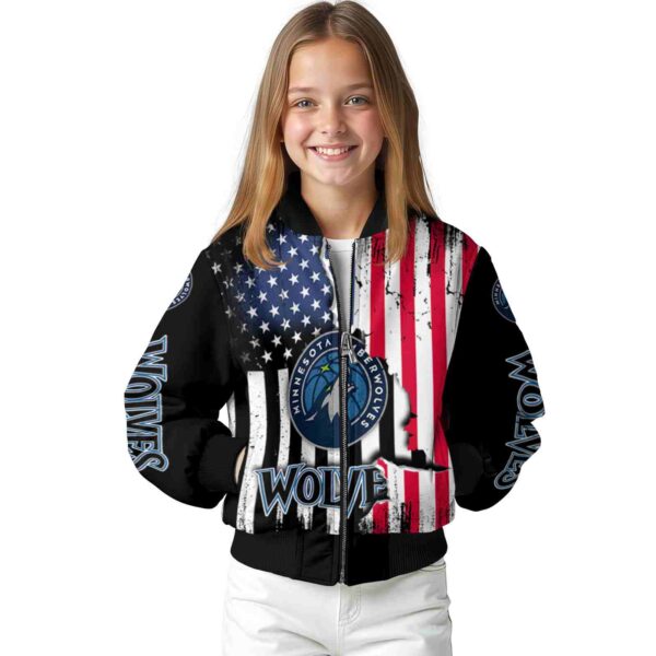 minnesota timberwolves patriotic theme black jacket top rated jacketwow