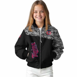 minnesota twins camo patchwork black jacket top rated jacketwow