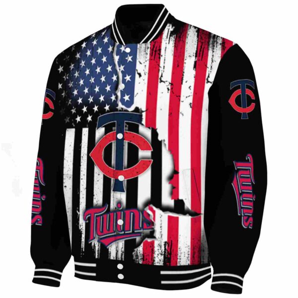 minnesota twins patriotic theme black jacket best selling jacketwow