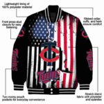 minnesota twins patriotic theme black jacket best selling jacketwow