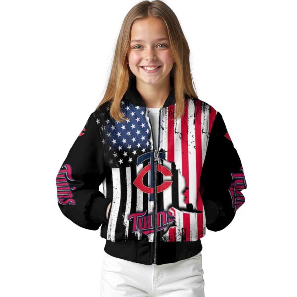 minnesota twins patriotic theme black jacket top rated jacketwow