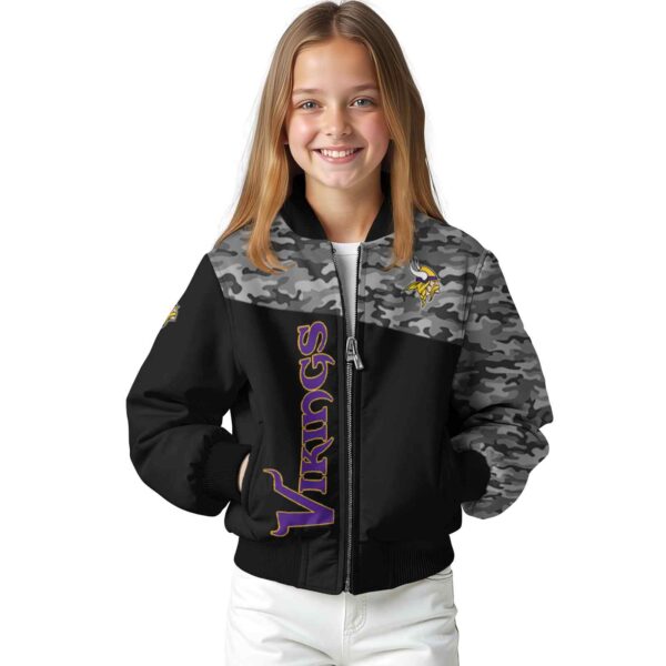minnesota vikings camo patchwork black jacket top rated jacketwow