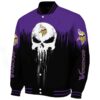minnesota vikings punisher skull purple black white jacket best selling jacketwow