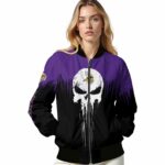 minnesota vikings punisher skull purple black white jacket best selling jacketwow