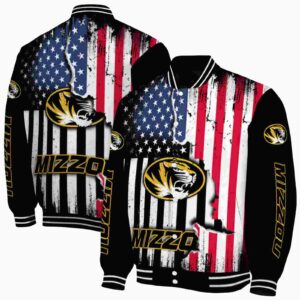 missouri tigers patriotic theme black jacket fashion forward jacketwow