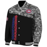 montreal canadiens camo patchwork black jacket best selling jacketwow