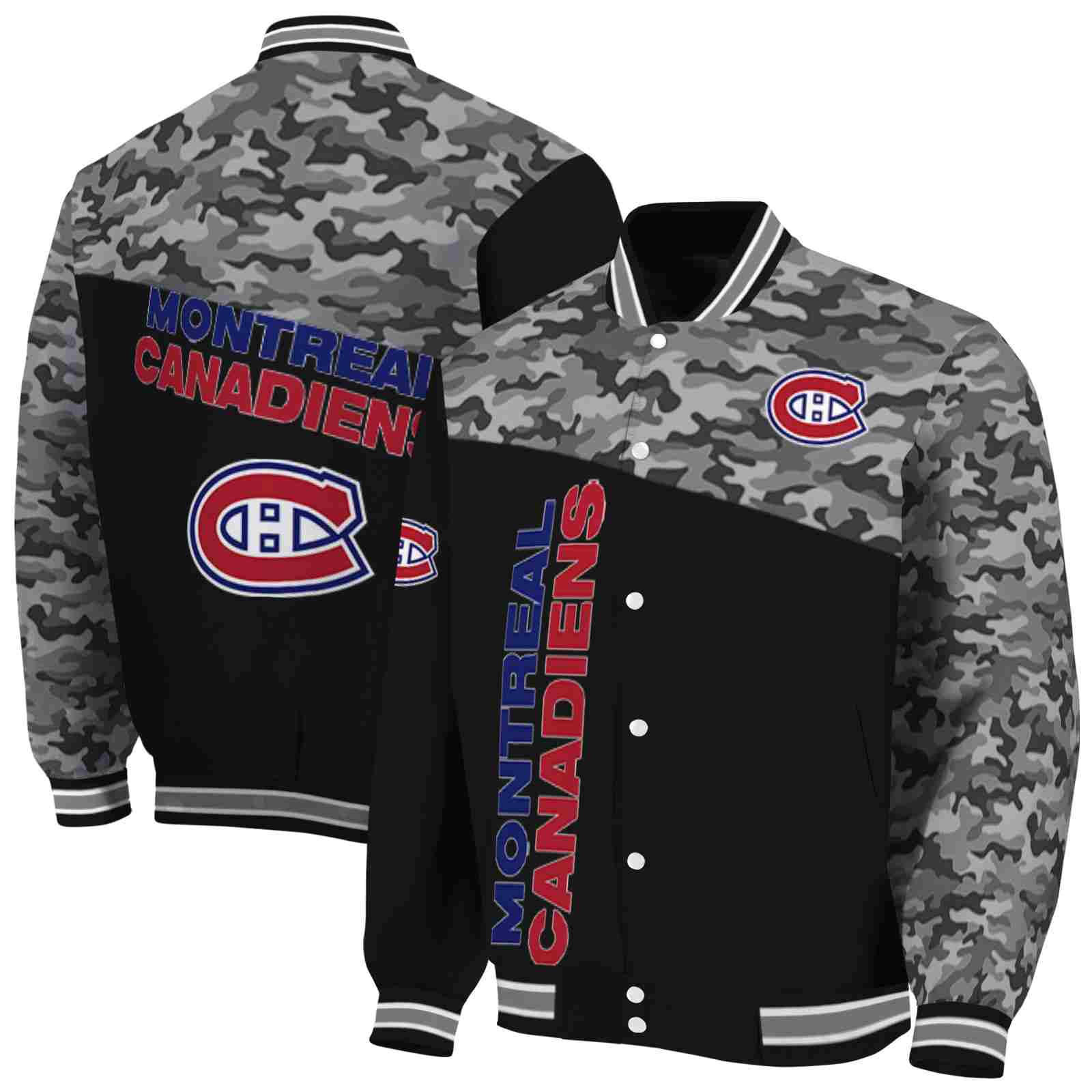 montreal canadiens camo patchwork black jacket fashion forward jacketwow montreal canadiens camo patchwork black jacket fashion forward jacketwow