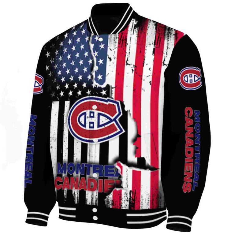 montreal canadiens patriotic theme black jacket best selling jacketwow