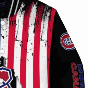 montreal canadiens patriotic theme black jacket premium grade jacketwow