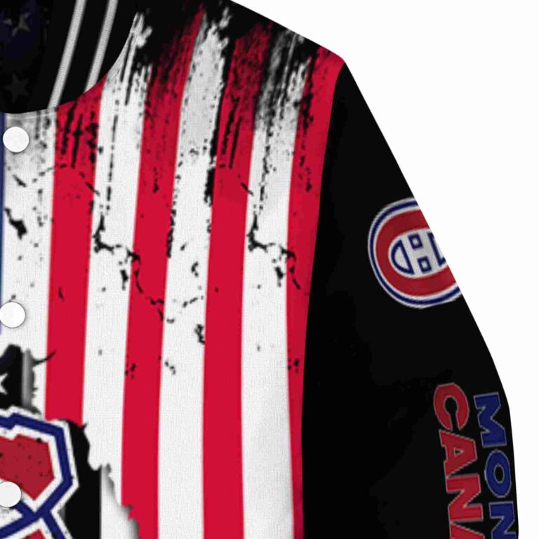 montreal canadiens patriotic theme black jacket premium grade jacketwow