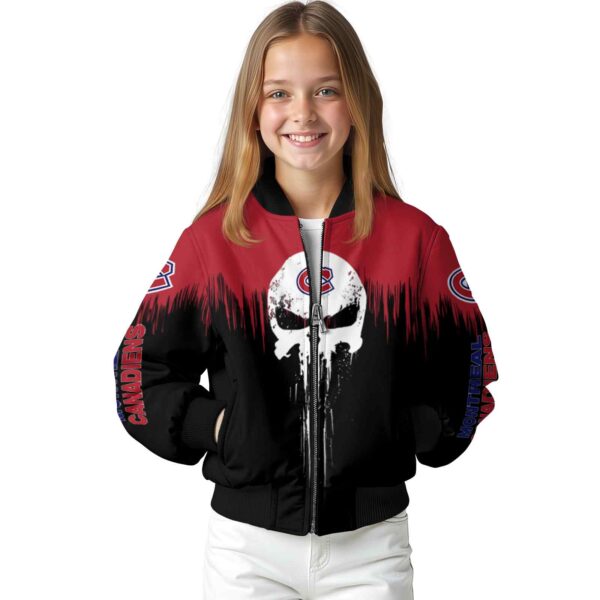 montreal canadiens punisher skull red black white jacket top rated jacketwow