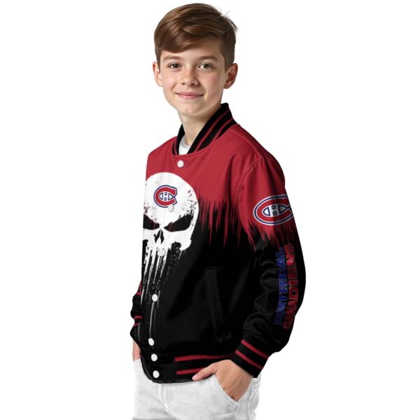 montreal canadiens punisher skull red black white jacket trendy jacketwow