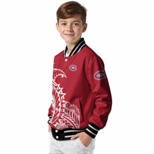 montreal canadiens tribal art red white black jacket trendy jacketwow