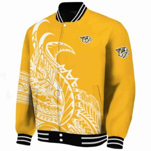 nashville predators tribal art gold white black jacket best selling jacketwow