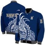 navy midshipmen tribal art blue white black jacket best selling jacketwow