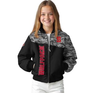 nc state wolfpack camo patchwork black jacket top rated jacketwow