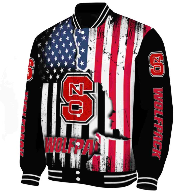 nc state wolfpack patriotic theme black jacket best selling jacketwow