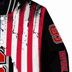 nc state wolfpack patriotic theme black jacket premium grade jacketwow