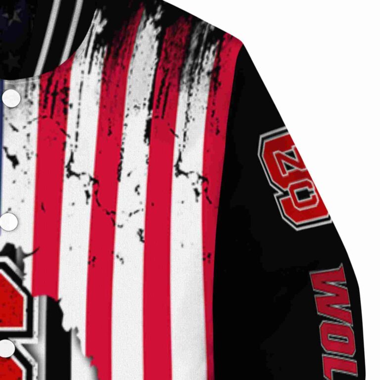 nc state wolfpack patriotic theme black jacket premium grade jacketwow
