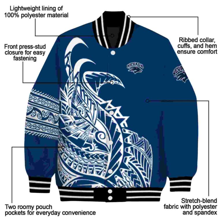 nevada wolf pack tribal art blue white black jacket new arrival jacketwow