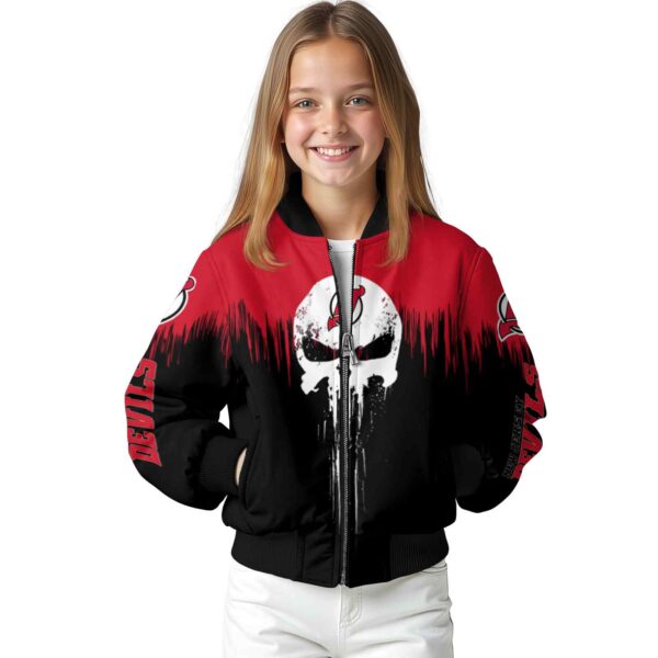 new jersey devils punisher skull red black white jacket top rated jacketwow