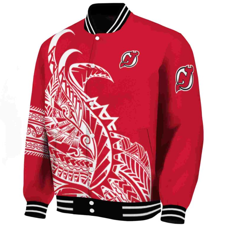 new jersey devils tribal art red white black jacket best selling jacketwow