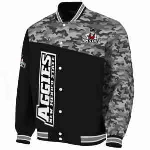 new mexico state aggies camo patchwork black jacket best selling jacketwow