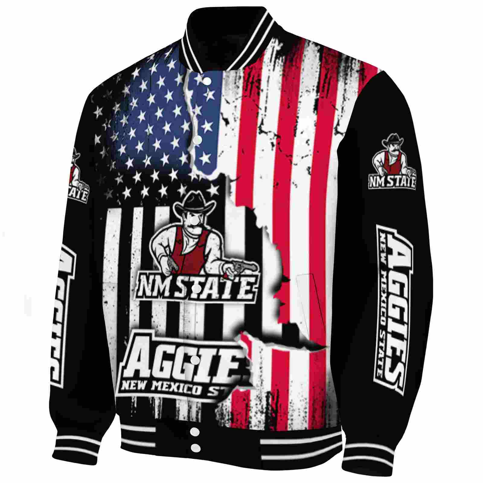 new mexico state aggies patriotic theme black jacket best selling jacketwow new mexico state aggies patriotic theme black jacket best selling jacketwow