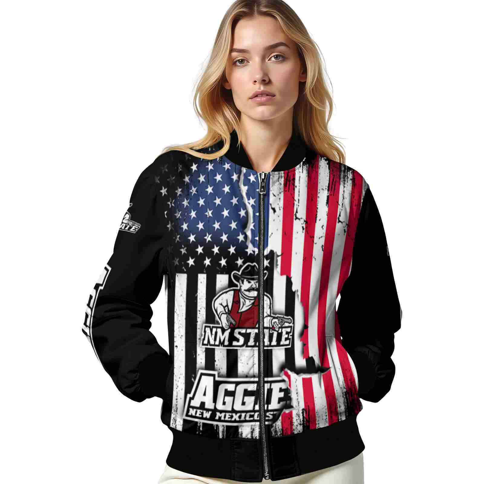 new mexico state aggies patriotic theme black jacket latest model jacketwow new mexico state aggies patriotic theme black jacket latest model jacketwow