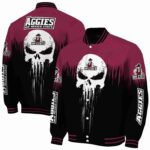 new mexico state aggies punisher skull crimson black white jacket best selling jacketwow