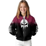 new mexico state aggies punisher skull crimson black white jacket best selling jacketwow