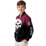 new mexico state aggies punisher skull crimson black white jacket best selling jacketwow