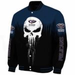 new orleans pelicans punisher skull navy black white jacket best selling jacketwow
