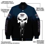 new orleans pelicans punisher skull navy black white jacket best selling jacketwow