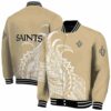 new orleans saints tribal art gold white black jacket fashion forward jacketwow