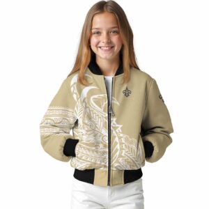 new orleans saints tribal art gold white black jacket top rated jacketwow