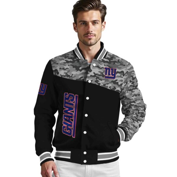 new york giants camo patchwork black jacket high quality jacketwow