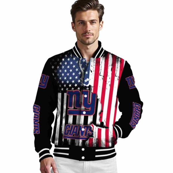 new york giants patriotic theme black jacket high quality jacketwow