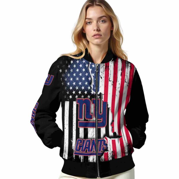 new york giants patriotic theme black jacket latest model jacketwow