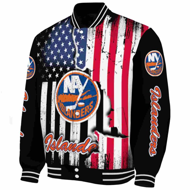 new york islanders patriotic theme black jacket best selling jacketwow