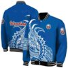 new york islanders tribal art blue white black jacket fashion forward jacketwow