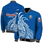 new york islanders tribal art blue white black jacket best selling jacketwow
